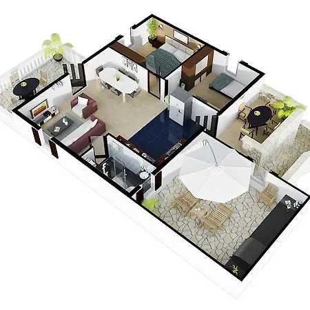 3 A-10, A-11 And A-12 , 4-4-6 Beds Апартаменты *